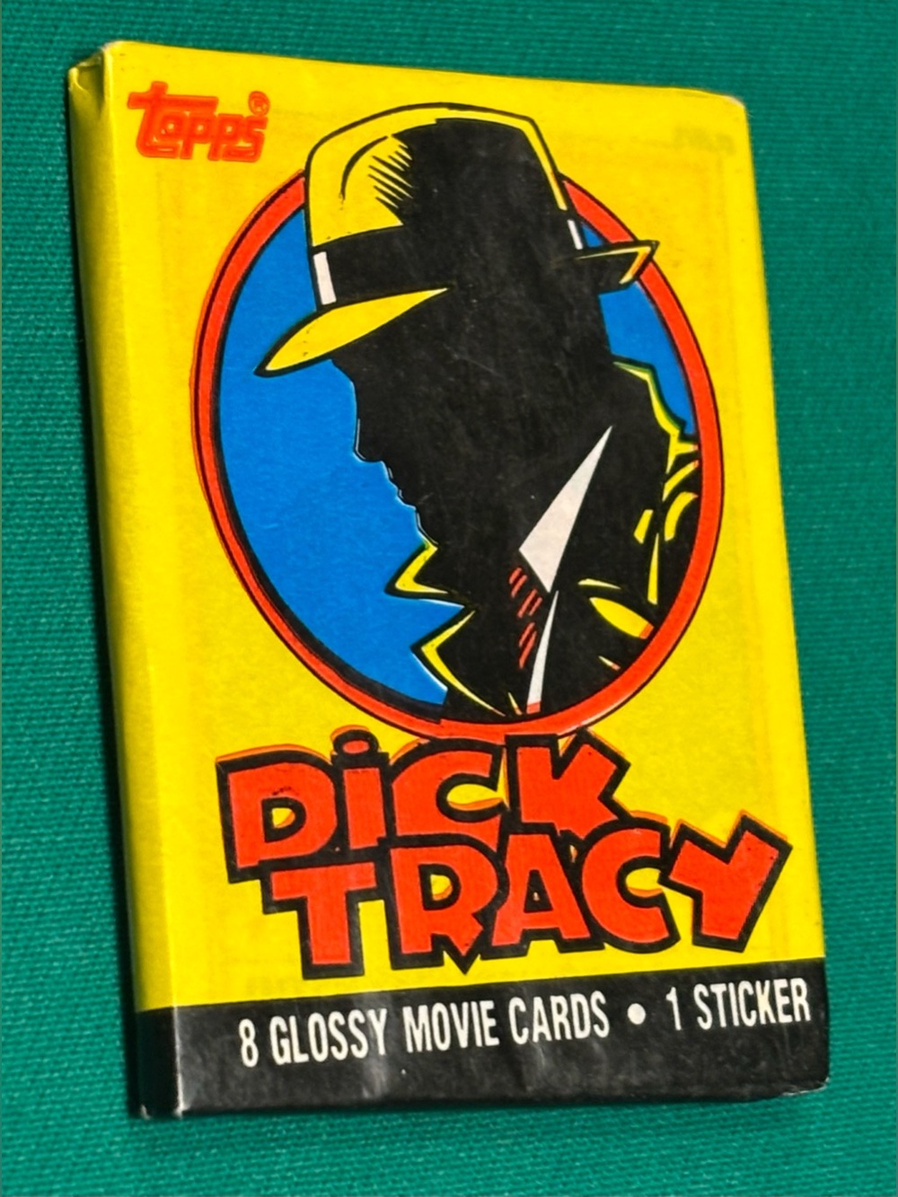 DICK TRACY | TOPPs | Trading Cards Sealed Pack 8 Cards 1 Sticker | VTG 1990